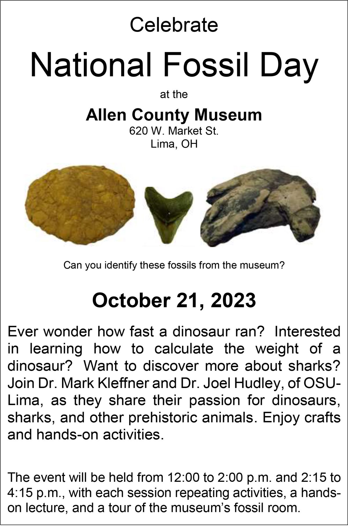 National Fossil Day Allen County Museum